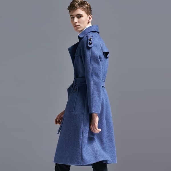 new fashion mens woolen long trench coat wool blends sobretudo sashes slim overcoat 6xl double breasted maxi long coats, Black
new fashion mens woolen long trench coat wool blends sobretudo sashes slim overcoat 6xl double breasted maxi long coats, Black