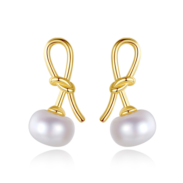 meibapj real natural pearl simple geometric bow drop earrings real 925 sterling silver fine charm wedding jewelry for women, Golden;silver
meibapj real natural pearl simple geometric bow drop earrings real 925 sterling silver fine charm wedding jewelry for women, Golden;silver