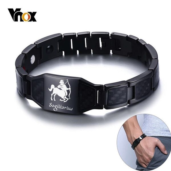 vnox 12 horoscope sagittarius symbols power magnetic bracelets for men stainless steel insert carbon fiber heavy punk wristband, Golden;silver
vnox 12 horoscope sagittarius symbols power magnetic bracelets for men stainless steel insert carbon fiber heavy punk wristband, Golden;silver
