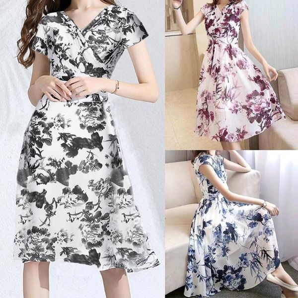 summer clothes for women fashion lady elegant dress sukienka v-neck short sleeve vestidos retro printing dress robe femme #25, Black;gray
summer clothes for women fashion lady elegant dress sukienka v-neck short sleeve vestidos retro printing dress robe femme #25, Black;gray