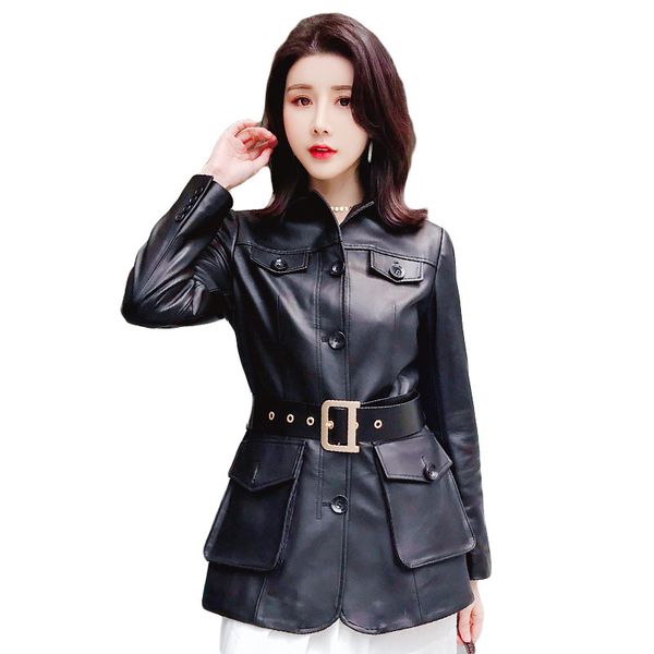 genuine leather jacket women winter 100% real sheepskin coat female chaquetas mujer 2019 korean montone coats and jackets 9102, Black
genuine leather jacket women winter 100% real sheepskin coat female chaquetas mujer 2019 korean montone coats and jackets 9102, Black