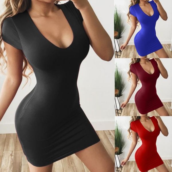 women short sleeve solid print casual mini dress dress bodycon women vintage lady party dresses robe femme vestido, Black;gray
women short sleeve solid print casual mini dress dress bodycon women vintage lady party dresses robe femme vestido, Black;gray