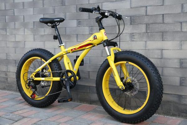 снег велосипед mtb 20 7 21 24 27 скорость двойной диск горный велосипед жир подвеска стальная рама 4 шины алюминиевые колесные 20kgs школьни