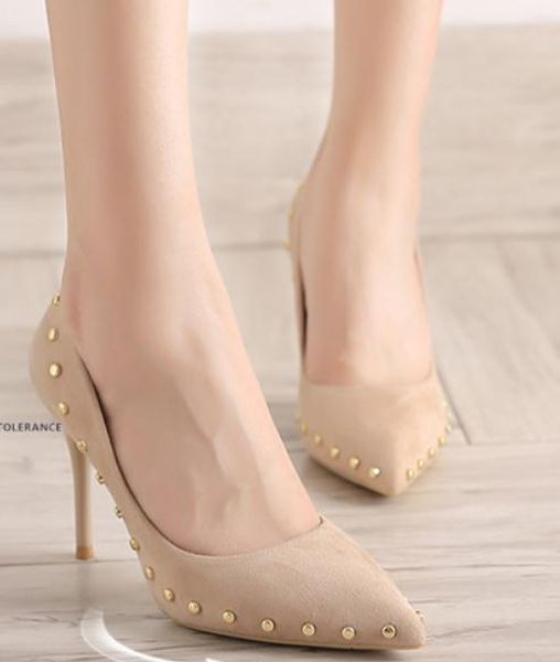 2019 women's shoes in spring and autumn with new style high heel fine heel pointed end suede @2081, Black
2019 women's shoes in spring and autumn with new style high heel fine heel pointed end suede @2081, Black