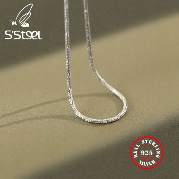 s'steel necklace sterling 925 silver for women minimalist snake chain gold necklaces collares de plata de ley 925 fine jewelry
s'steel necklace sterling 925 silver for women minimalist snake chain gold necklaces collares de plata de ley 925 fine jewelry