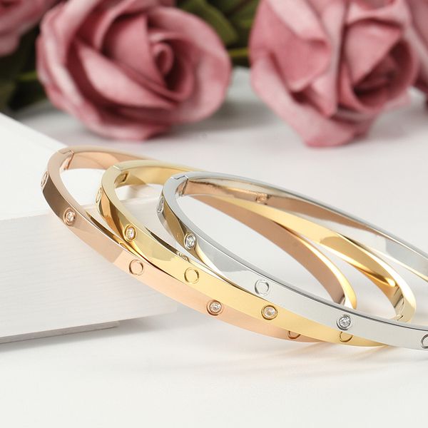 316l titanium steel love bracelet cuff bracelet with stone fashion women men couple bracelets jewelry with red velvet bag, White
316l titanium steel love bracelet cuff bracelet with stone fashion women men couple bracelets jewelry with red velvet bag, White
