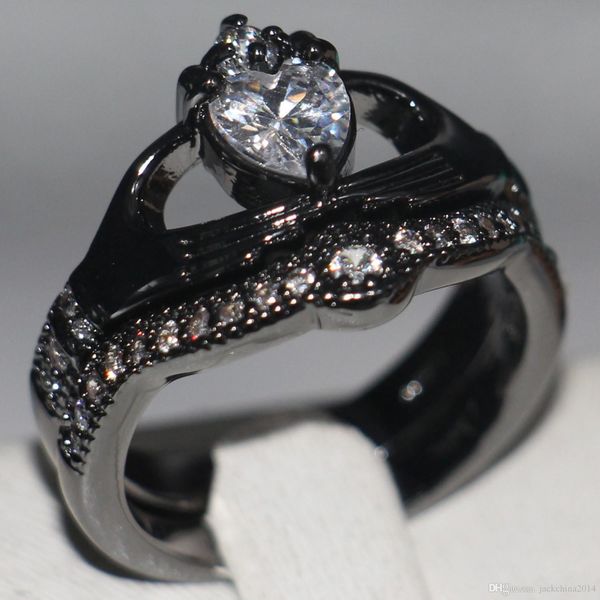 2017 new arrival sell luxury jewelry unique 10kt black gold filled heart shape z wedding women bridal claddagh ring set gift sz 5-11, Slivery;golden
2017 new arrival sell luxury jewelry unique 10kt black gold filled heart shape z wedding women bridal claddagh ring set gift sz 5-11, Slivery;golden