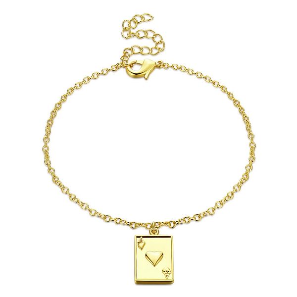 fashion trend new gold color long bracelet square poker card a personality pendant bracelets girlfriends with the same jewelry, Black
fashion trend new gold color long bracelet square poker card a personality pendant bracelets girlfriends with the same jewelry, Black