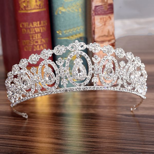 kmvexo fashion crystal wedding bridal tiara crown for women prom diadem hair ornaments wedding bride hair jewelry accessories, Golden;white
kmvexo fashion crystal wedding bridal tiara crown for women prom diadem hair ornaments wedding bride hair jewelry accessories, Golden;white