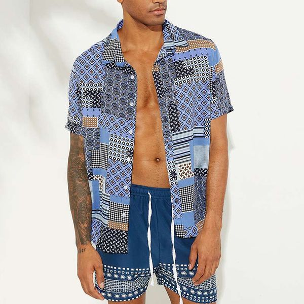 summer printed men shirt short sleeve loose brand beach ethnic camisa masculina 2020 casual hawaiian shirts, White;black
summer printed men shirt short sleeve loose brand beach ethnic camisa masculina 2020 casual hawaiian shirts, White;black