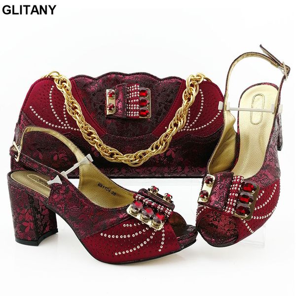 dress shoes italian ladies and bag set african women for party wedding bride cristal, Black
dress shoes italian ladies and bag set african women for party wedding bride cristal, Black