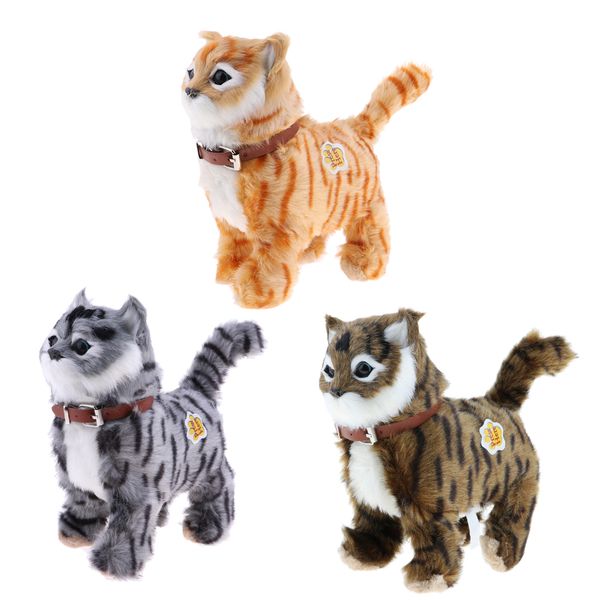 walking stuffed animal cat toy with sounds and music, interactive electronic soft plush toys, battery powered
walking stuffed animal cat toy with sounds and music, interactive electronic soft plush toys, battery powered