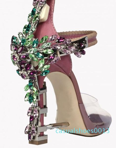 summer luxury strange heel crystal designer shoes woman pvc high heel sandals 2019 padlock ankle strap rhinestone sandals c13, Black
summer luxury strange heel crystal designer shoes woman pvc high heel sandals 2019 padlock ankle strap rhinestone sandals c13, Black
