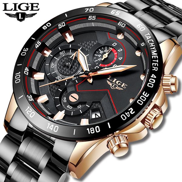 2019 lige new men watches classic aesthetic watch men sports waterproof stainless wristwatch male quartz watch relogio masculino, Slivery;brown
2019 lige new men watches classic aesthetic watch men sports waterproof stainless wristwatch male quartz watch relogio masculino, Slivery;brown