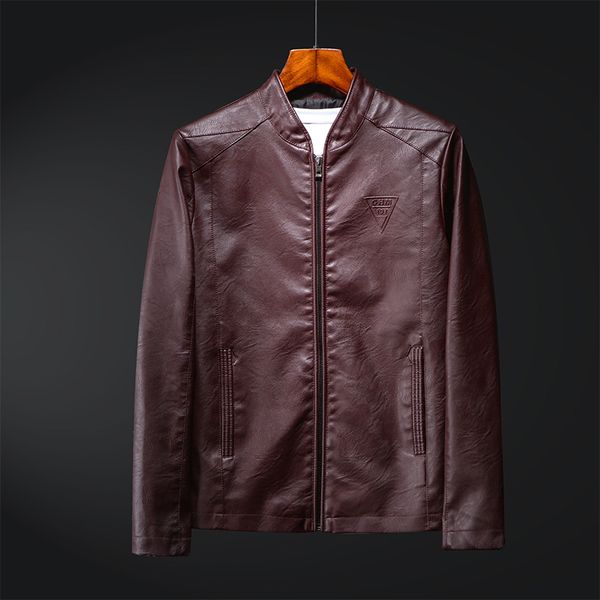 men stand collar leather coat spring and autumn youth jacket men's outerwear korean-style casual business men's wear pu leather, Black
men stand collar leather coat spring and autumn youth jacket men's outerwear korean-style casual business men's wear pu leather, Black