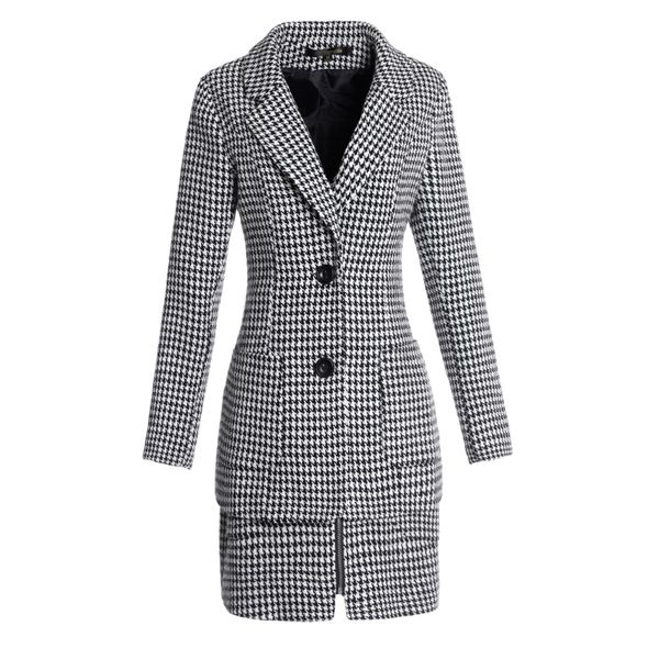 vrex women clothing autumn and winter new arrival 2019 unbelievable presentable women suit suit polyester lattice shor for woman, White;black
vrex women clothing autumn and winter new arrival 2019 unbelievable presentable women suit suit polyester lattice shor for woman, White;black