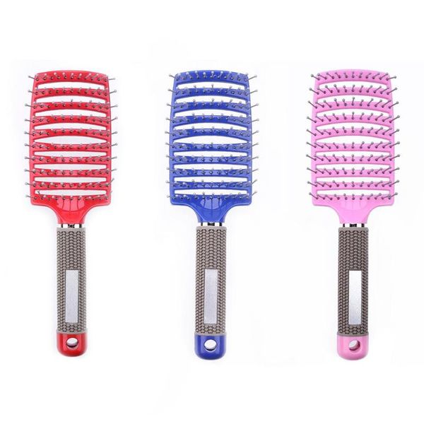 hair comb scalp massage comb hairbrush anti-static nylon women wet curly detangle hair brush for salon hairdressing styling tool, Silver
hair comb scalp massage comb hairbrush anti-static nylon women wet curly detangle hair brush for salon hairdressing styling tool, Silver