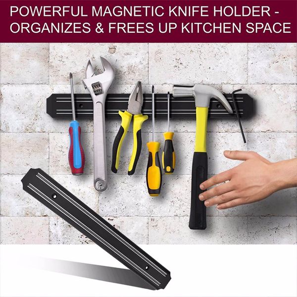 magnetic wall mounted kitchen knife magnet bar holder display rack strip 33cm knife magnetic holder kitchen tools organizer #qq
magnetic wall mounted kitchen knife magnet bar holder display rack strip 33cm knife magnetic holder kitchen tools organizer #qq