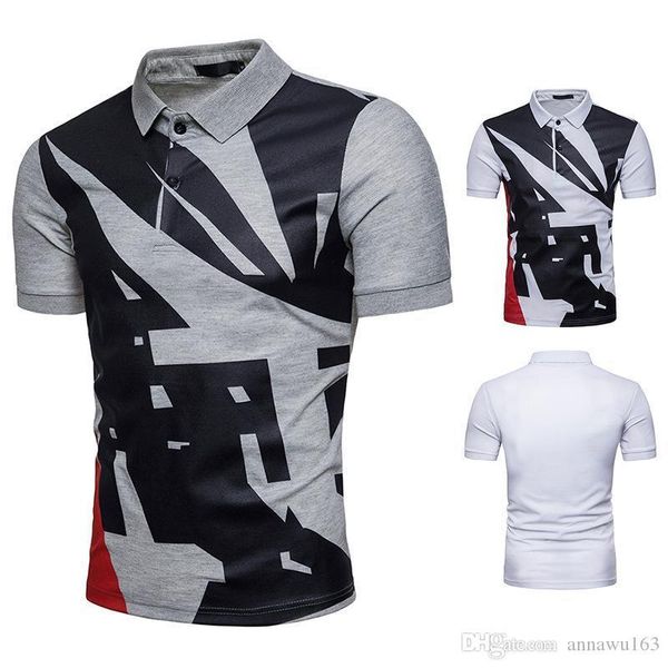 new polo shirt men geometric pattern print short-sleeved men polo shirt 2 color s-2xl size for wholesale, White;black
new polo shirt men geometric pattern print short-sleeved men polo shirt 2 color s-2xl size for wholesale, White;black