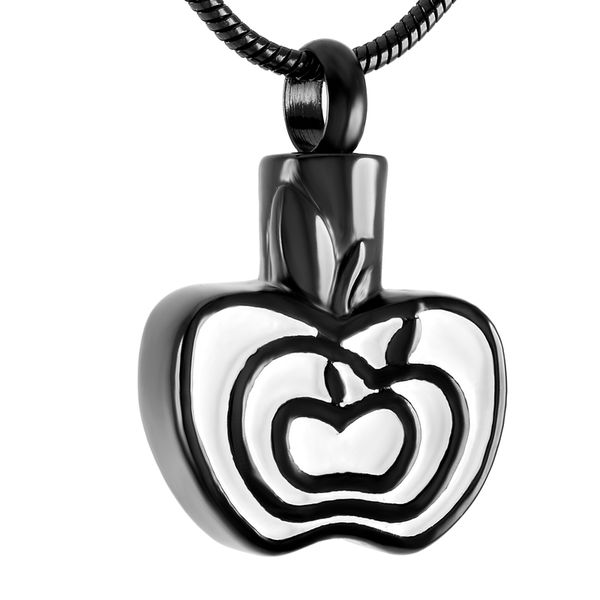 z230 black color stainless steel apple shape memorial urn necklace keepsake pendant jewelry with cremation ashes jewellery, Silver
z230 black color stainless steel apple shape memorial urn necklace keepsake pendant jewelry with cremation ashes jewellery, Silver