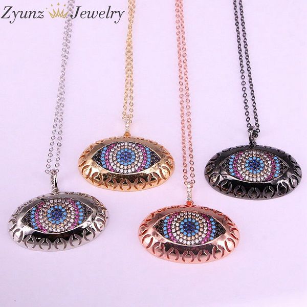 5pcs, rainbow colorful cz charm large oval eye pendant necklace micro pave necklace cubic zirconia pendant, Silver
5pcs, rainbow colorful cz charm large oval eye pendant necklace micro pave necklace cubic zirconia pendant, Silver