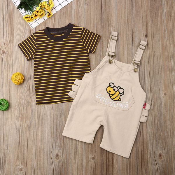emmababy infant kids set boy striped short sleeve + cartoon overall 2pcs outfit toddler baby summer kids clothes 1-5y, White
emmababy infant kids set boy striped short sleeve + cartoon overall 2pcs outfit toddler baby summer kids clothes 1-5y, White