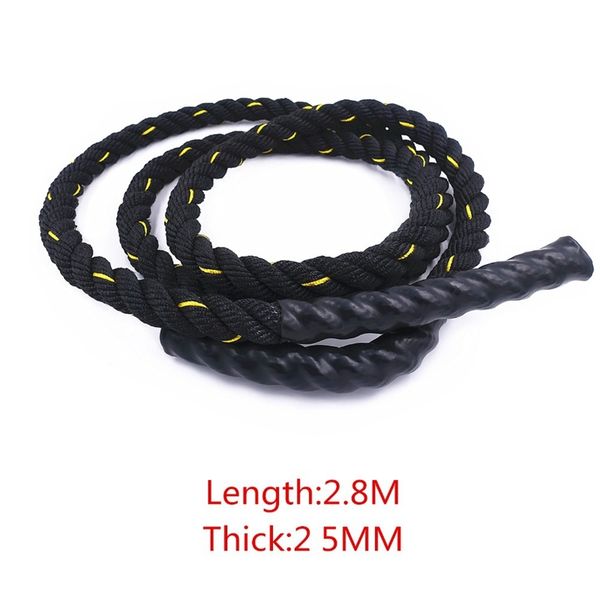 2.8m x 25mm heavy jump rope weighted battle skipping ropes power training improve strength fitness home gym equipment #8
2.8m x 25mm heavy jump rope weighted battle skipping ropes power training improve strength fitness home gym equipment #8