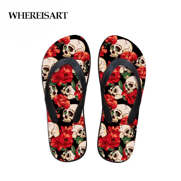 whereisart skull rose design women summer flip flops non-slip casual slippers woman lady fashion beach flipflops mujer 2019, Black
whereisart skull rose design women summer flip flops non-slip casual slippers woman lady fashion beach flipflops mujer 2019, Black