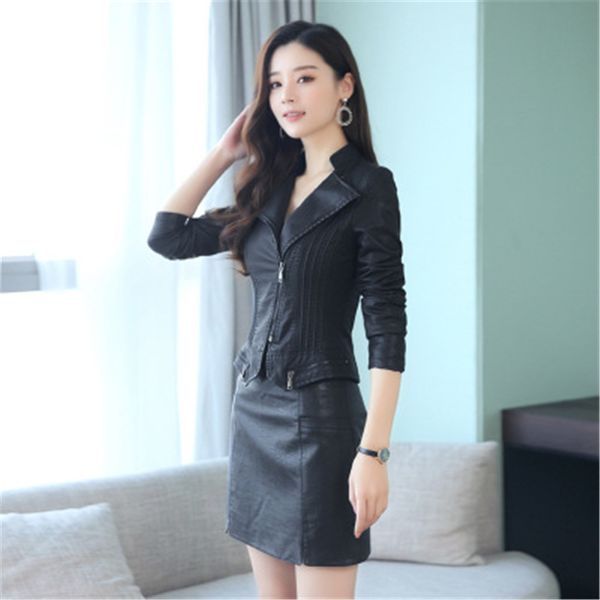 2019 new fashion red motorcycle leather jacket women zippers biker leather coat plus size s-3xl suede outerwear nz19.9-235, Black
2019 new fashion red motorcycle leather jacket women zippers biker leather coat plus size s-3xl suede outerwear nz19.9-235, Black