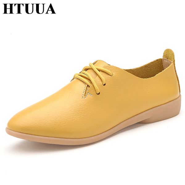 htuua genuine leather oxford shoes for women round toe lace-up casual shoes spring and autumn flat loafers 35-44 sx018, Black
htuua genuine leather oxford shoes for women round toe lace-up casual shoes spring and autumn flat loafers 35-44 sx018, Black