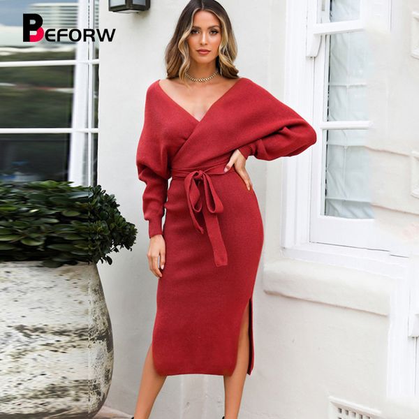 beforw 2019 sexy v шеи женщин трикотажные свитера платья осень-зима batwing рукава дамы элегантные платья партии женщины черное платье, Black;gray
beforw 2019 sexy v шеи женщин трикотажные свитера платья осень-зима batwing рукава дамы элегантные платья партии женщины черное платье, Black;gray