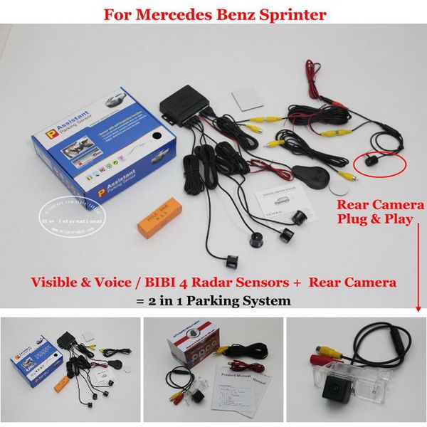 liislee car parking sensors + rear view back up camera = 2 in 1 visual / bibi alarm parking system for sprinter
liislee car parking sensors + rear view back up camera = 2 in 1 visual / bibi alarm parking system for sprinter