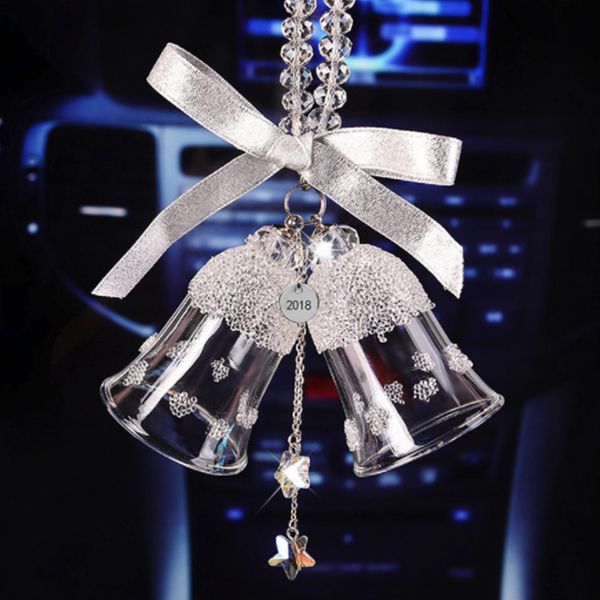 car pendant crystal double bell car hanging ornament charms automobiles rearview mirror campanula decor accessories
car pendant crystal double bell car hanging ornament charms automobiles rearview mirror campanula decor accessories