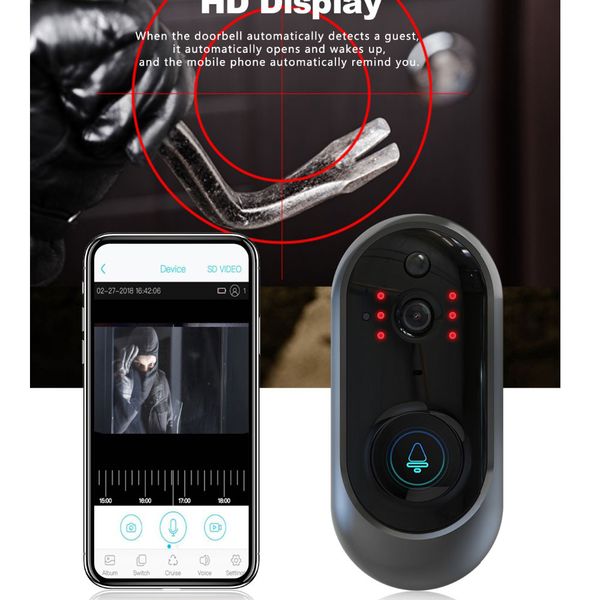 wifi video door phones camera wireless doorbell cameras ir night vision 2-way talk pir motion detection app remote cont
wifi video door phones camera wireless doorbell cameras ir night vision 2-way talk pir motion detection app remote cont