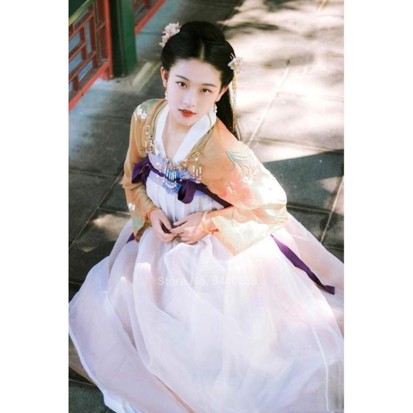 3colors chinese style folk dance costume hanfu women girls ancient traditional festival performance vintage dress, Black;red
3colors chinese style folk dance costume hanfu women girls ancient traditional festival performance vintage dress, Black;red