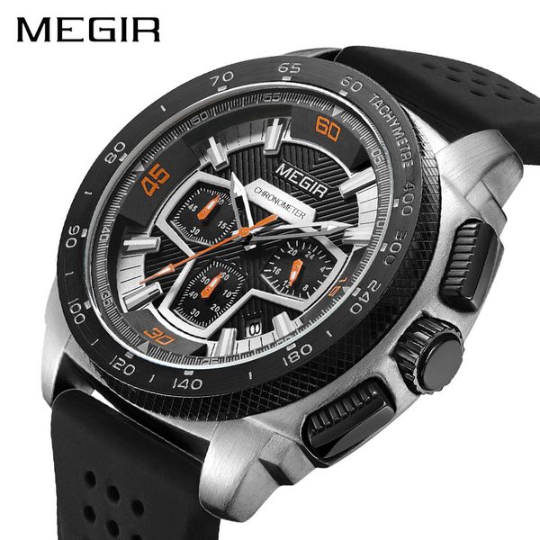 megir brand sport watch men relogio masculino fashion silicone quartz wrist watches clock men army wristwatch 2056 xfcs, Slivery;brown
megir brand sport watch men relogio masculino fashion silicone quartz wrist watches clock men army wristwatch 2056 xfcs, Slivery;brown