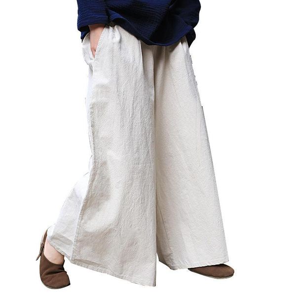 women's ladies elastic waist pockets loose casual trousers girls summer solid color retro wide leg pants, Black;white
women's ladies elastic waist pockets loose casual trousers girls summer solid color retro wide leg pants, Black;white