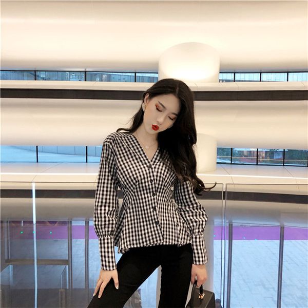rugod 2019 plaid women shirt v neck long sleeves bodycon elegant casual office ladies wearing spring modis camisa feminina, White
rugod 2019 plaid women shirt v neck long sleeves bodycon elegant casual office ladies wearing spring modis camisa feminina, White