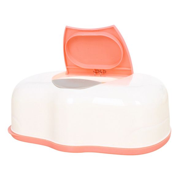 

tissue case baby wipes box plastic wet tissue automatic case care accessories press -up design(color random