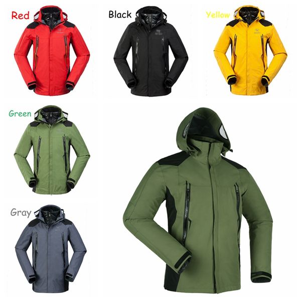 men's 3 in 1 detachable outdoor windbreaker waterproof windproof thermal warm softshell outerwear hiking hooded jacket sportwear, Blue;black
men's 3 in 1 detachable outdoor windbreaker waterproof windproof thermal warm softshell outerwear hiking hooded jacket sportwear, Blue;black