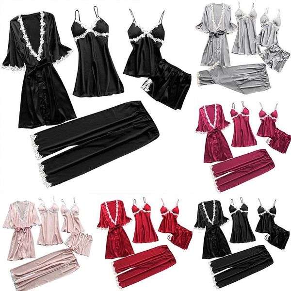 women lace nightwear underwear babydoll 5pc suit summer new products ladies home clothes thin sleepwear, Black;red
women lace nightwear underwear babydoll 5pc suit summer new products ladies home clothes thin sleepwear, Black;red