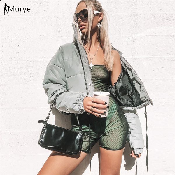 ins trendy fashion reflective short coat thickened luminous cotton coat autumn and winter new cotton clothes fluorescent top, Black
ins trendy fashion reflective short coat thickened luminous cotton coat autumn and winter new cotton clothes fluorescent top, Black