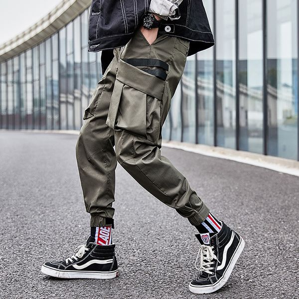 2019 spot men's summer new korean boutique personality pocket tooling loose casual multi-pocket pants streetwear, Black
2019 spot men's summer new korean boutique personality pocket tooling loose casual multi-pocket pants streetwear, Black