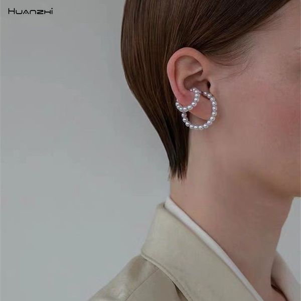 huanzhi 2019 personality alloy geometric irregular curve double layer metal pearl ear bone clip for women party jewelry gift, Silver
huanzhi 2019 personality alloy geometric irregular curve double layer metal pearl ear bone clip for women party jewelry gift, Silver