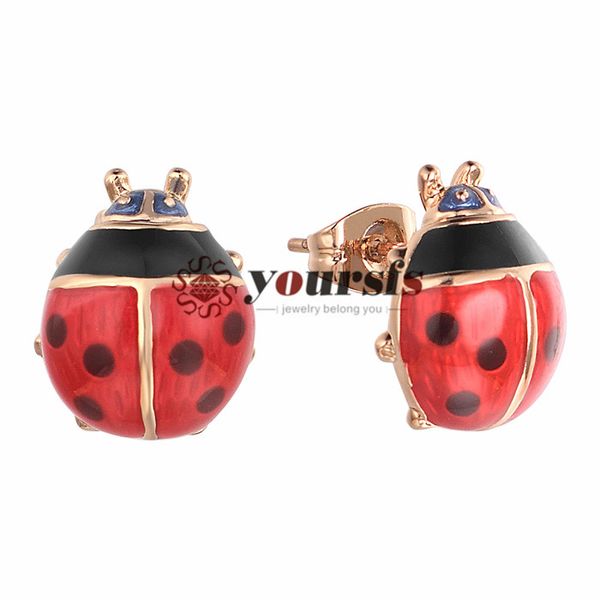 yoursfs earrings red cute animal ladybug earrings ladies earrings birthday anniversary christmas present jewelry with box, Golden;silver
yoursfs earrings red cute animal ladybug earrings ladies earrings birthday anniversary christmas present jewelry with box, Golden;silver