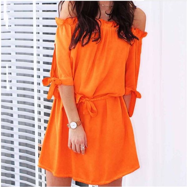 women summer slash neck mini dress lace up half sleeve off shoulder ruffle dresses ladies holiday fashion elegant dress, Black;gray
women summer slash neck mini dress lace up half sleeve off shoulder ruffle dresses ladies holiday fashion elegant dress, Black;gray