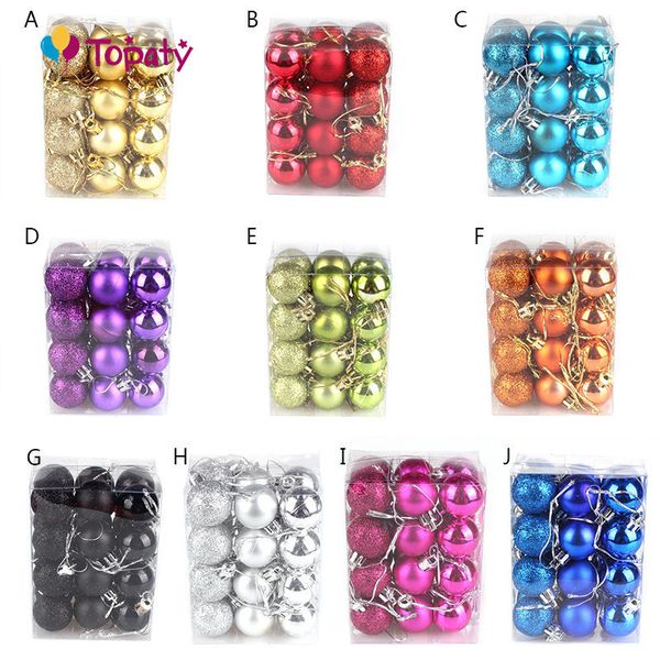 24pcs/lot modern christmas tree ball baubles xmas party wedding hanging ornament christmas decoration supplies new year
24pcs/lot modern christmas tree ball baubles xmas party wedding hanging ornament christmas decoration supplies new year