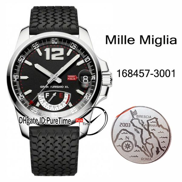 new gt xl power reserve autoamtic mens watch 168457-3001 classic racing steel case black dial tires black rubber strap puretime c03a1, Slivery;brown
new gt xl power reserve autoamtic mens watch 168457-3001 classic racing steel case black dial tires black rubber strap puretime c03a1, Slivery;brown