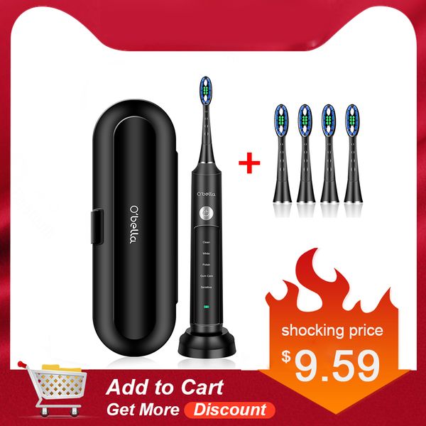 new o'bella 071b sonic electric toothbrush 48000rpm rechargeable oral tooth brushes with 4 pcs dupont replacement heads
new o'bella 071b sonic electric toothbrush 48000rpm rechargeable oral tooth brushes with 4 pcs dupont replacement heads