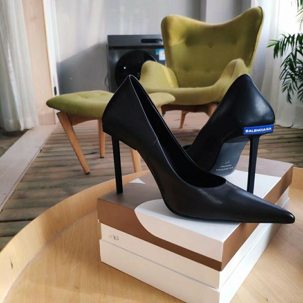 new style luxury ladies high heels dating party ballet wedding shoes sandals triple fashion designer women's shoes heel 5cm 10cm retgs, Black